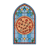 Funny Stained Glass Pizza