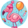 Flamingo Birthday Comic