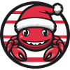 Crabe Crabe Animal de Noël