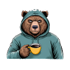 Funny Bear Grizzly