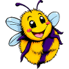Happy Bumblebee Cartoon Illustration