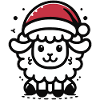 Cute Sheep Christmas Sheep