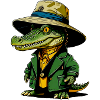 Krokodil Bucket-Hat
