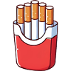 Frites de Doom Cigarette Illustration