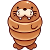 Croissant Walrus Cute Animal Design