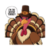 Lustiger Thanksgiving Truthahn