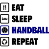 Eat, sleep, handball, repeat!