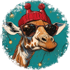 Girafe de Noël