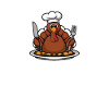 Dinde drôle de Thanksgiving