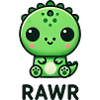Cute Dino T-Rex Chibi Rawr