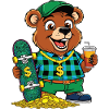 Cool Skater Bear