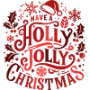 Holly Jolly Christmas Motif