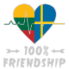 Lithuania and Sweden 100% friendship