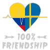Colombia and Sweden 100% friendship