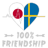Japan and Sweden 100% friendship