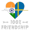 India and Sweden 100% friendship