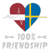 Latvia and Sweden 100% friendship