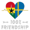 Ghana and Sweden 100% friendship