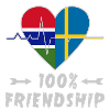 Gambia and Sweden 100% friendship