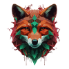 Fox Cool Cartoon Bunt
