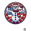 Muscle Bodybuilder Fitness Snowman