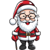 Santa Claus Comic Illustration