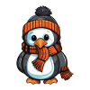 Penguin Cute Winter Comic