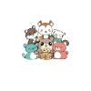 Christmas Cookies Baking Team Animals