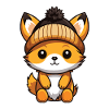 Fox Winter Comic Hat