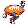 Rugby Footballer Touchdown Football