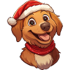 Dog Santa Claus