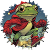 Frogs Christmas