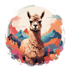 Alpaca Llama Cool magnificent background