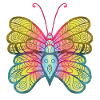 Mandala Papillon Aquarelle