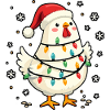 Weihnachtshuhn Hühnerliebhaber Geschenk