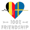 Belgium and Sweden 100% friendship