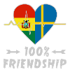 Bolivia and Sweden 100% friendship