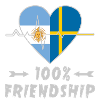 Argentina and Sweden 100% friendship