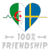 Algeria and Sweden 100% friendship