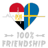 Egypt and Sweden 100% friendship