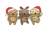 Otter Christmas Winter Animals Otter