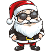 Weihnachtsmann Sonnenbrille