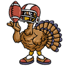 Rugby Thanksgiving Turkey Football