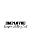 Sarcasme sarcastique d’un employé