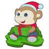 Monkey Christmas Christmas Hat