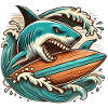Fierce Shark Surfing Adventure