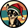 Chihuahua chien animal de Noël