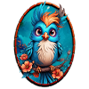 Vibrant Blue Bird