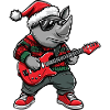 Rhino Christmas Rocker Guitar