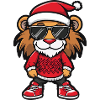 Lion Christmas Ugly Christmas